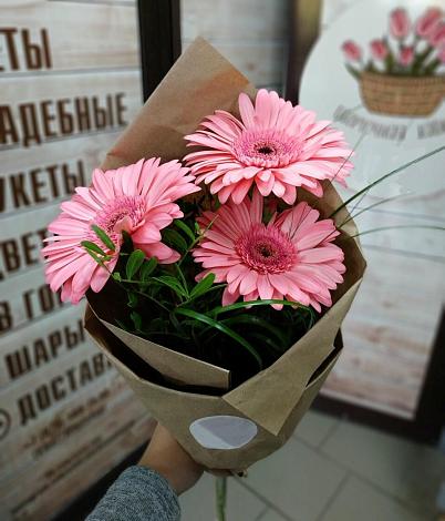 Букет цветов из: Герберы в Сеньково